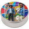 Boite ronde effet figurines articulées personnalisé