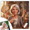 Portrait maman multitâche à personnaliser