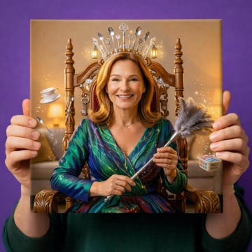 Portrait personnalisé Reine de la maison | Cadeau unique fête des mères