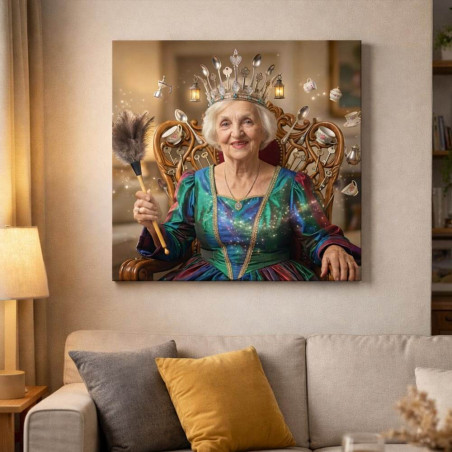 Tableau maman reine de la maison personnalisé