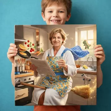 Tableau personnalisé maman magicienne  | Cadeau fête des mères