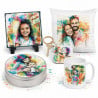 Cadeaux effet aquarelle colorée personnalisable