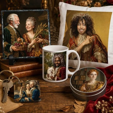 Cadeaux personnalisés style royal portrait photo
