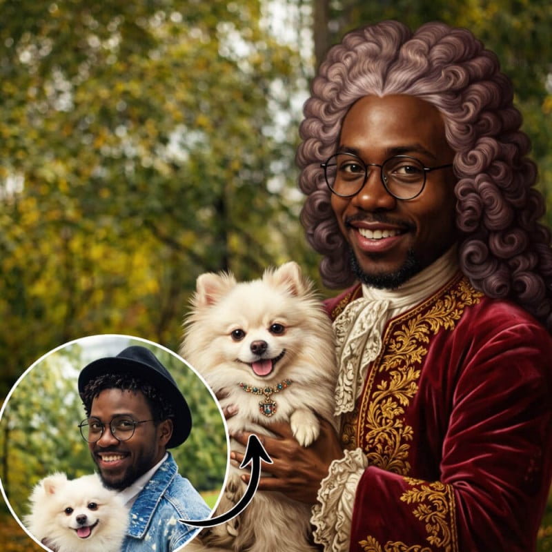 Tranformation de votre photo avec notre IA pour un effet royal personnalisés