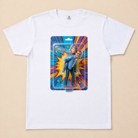 Tshirt homme effet figurines articulées personnalisé