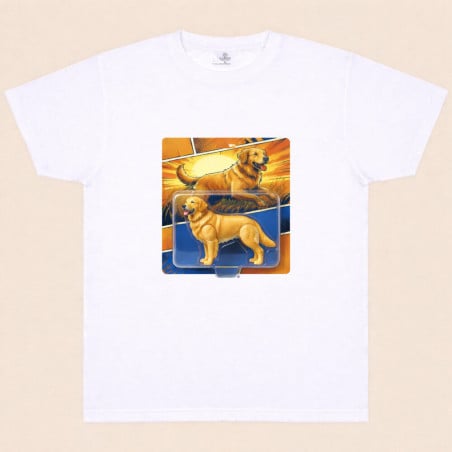 Effet figurine articulées IA sur t shirt homme