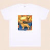 Effet figurine articulées IA sur t shirt homme
