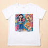 Effet figurine articulées IA sur t shirt femme