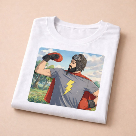 Nouveau design dessin animé sur t shirt homme
