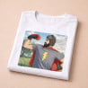 Nouveau design dessin animé sur t shirt homme