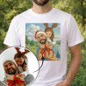Tee-shirt homme effet dessin animé personnalisé