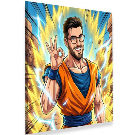 Affiche personnalisée manga guerrier ultime
