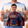 Tableau Super Papa personnalisé
