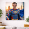 Portrait Super Papa personnalisable photo