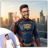 Affiche Super Papa personnalisée