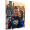 Affiche Super Papa personnalisée photo