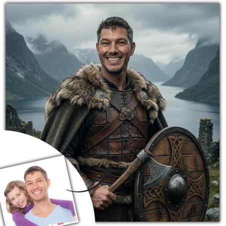 Portrait viking à personnaliser