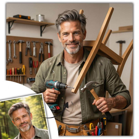 Affiche papa bricoleur personnalisée