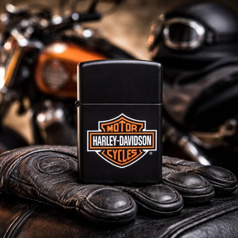 Briquet Zippo Harley Davidson gravé