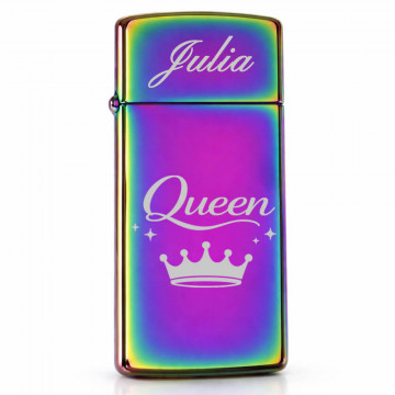 Briquet Zippo slim effet spectrum personnalisable