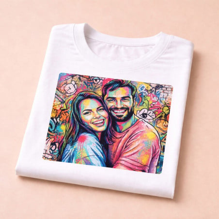Nouveau design street art sur t shirt femme