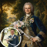 Application d'un effet portrait royal sur votre photo avec notre IA