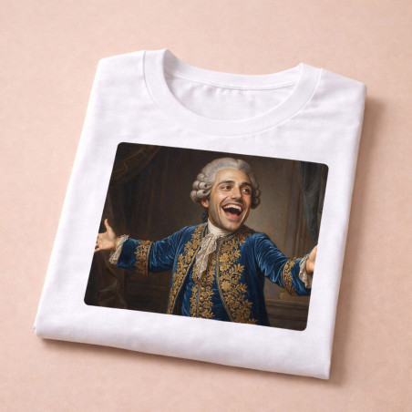 Nouveau design portrait royal sur t shirt homme