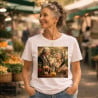 Tshirt femme effet portrait royal personnalisé