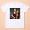 Tshirt femme effet portrait royal personnalisé