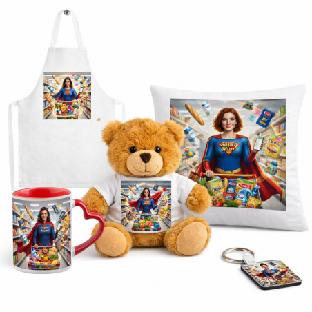 Cadeaux maman personnalisés effet Super Maman