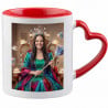 Mug hanse coeur rouge effet maman Reine de la maison personnalisés