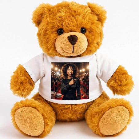 Peluche ourson personnalisé effet maman star de cinéma