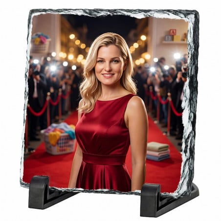 Ardoise 15 cm x 15 cm effet star de cinéma personnalisés