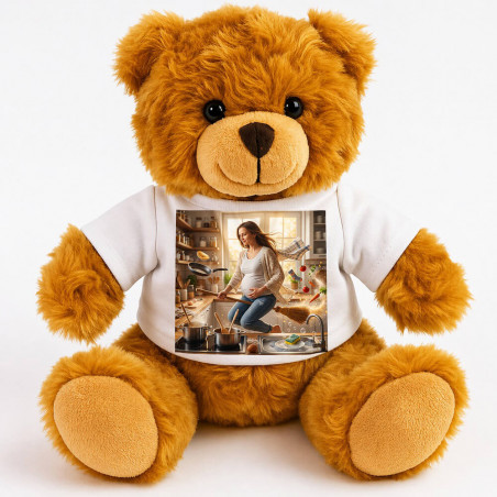 Peluche ourson personnalisé effet maman magique