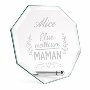 Trophée verre original personnalisé avec gravure laser