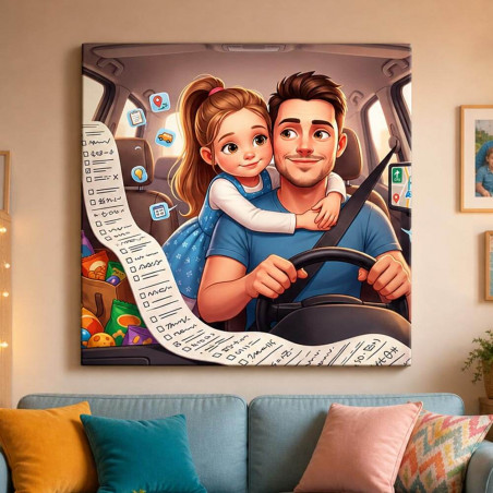Tableau papa pilote du quotidien unique