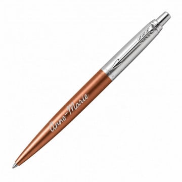 Stylo Parker Jotter cuivré gravé personnalisé