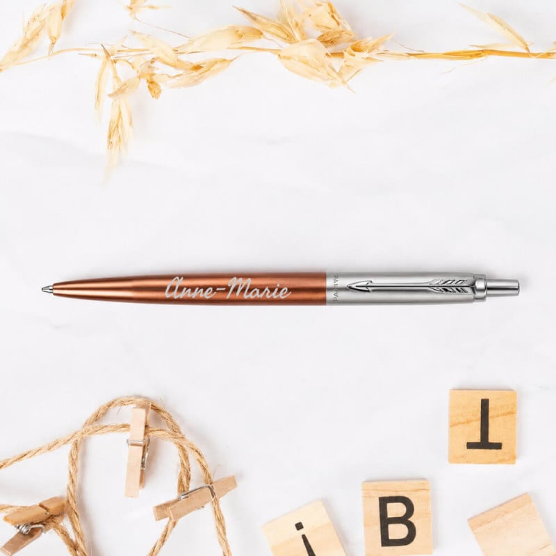 Stylo jotter Parker cuivré gravé