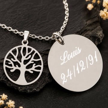 Collier arbre de vie personnalisable