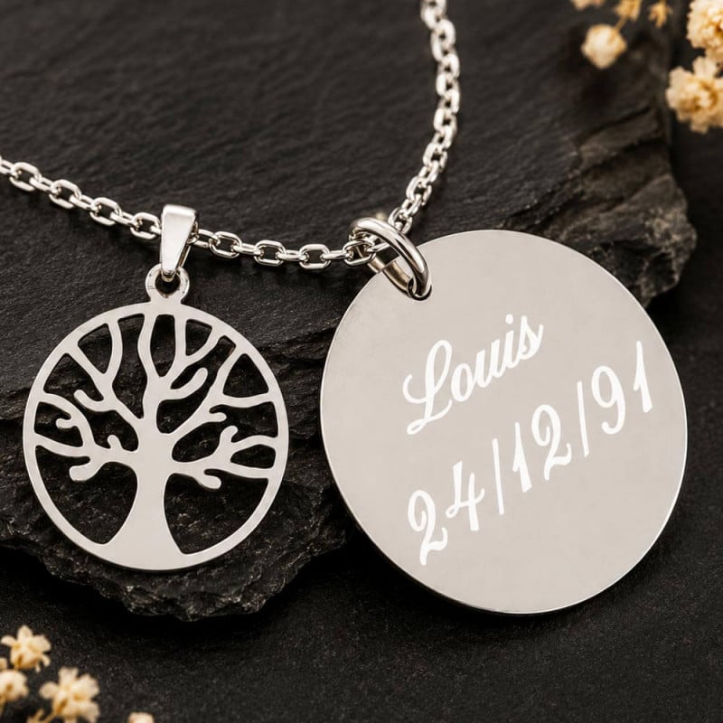Collier arbre de vie personnalisable