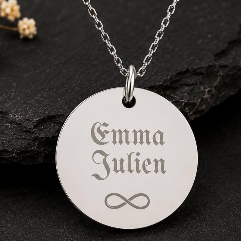Collier rond personnalisé