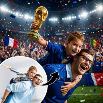 Tee shirt homme football personnalisé effet célébration
