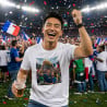 Tee shirt homme personnalisé coupe du monde de football
