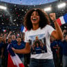 Tee shirt femme personnalisé coupe du monde de football