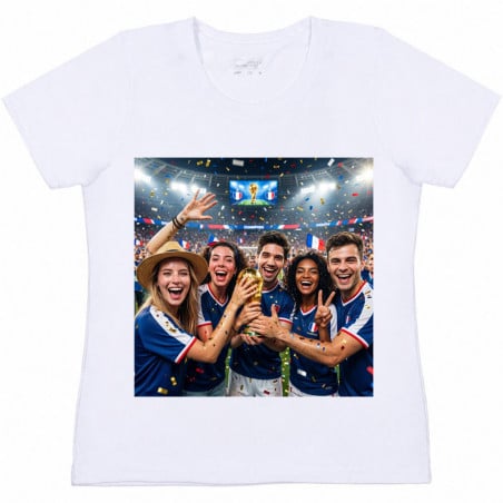 Tee shirt femme personnalisé football