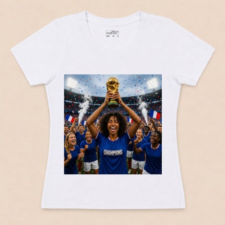 Tee shirt personnalisé coupe du monde de football
