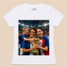 Tee shirt femme personnalisé football