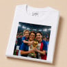 Tee shirt personnalisé football pour femme