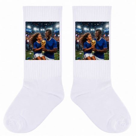 Chaussettes coupe du monde de football à personnaliser