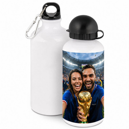 Gourde aluminium coupe du monde de football personnalisé